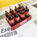 1:12 miniature coke dozen set mini drink bottle model supermarket scene food play doll house ornaments. 