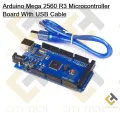 Arduino Mega 2560 R3 Microcontroller Board With USB Cable. 