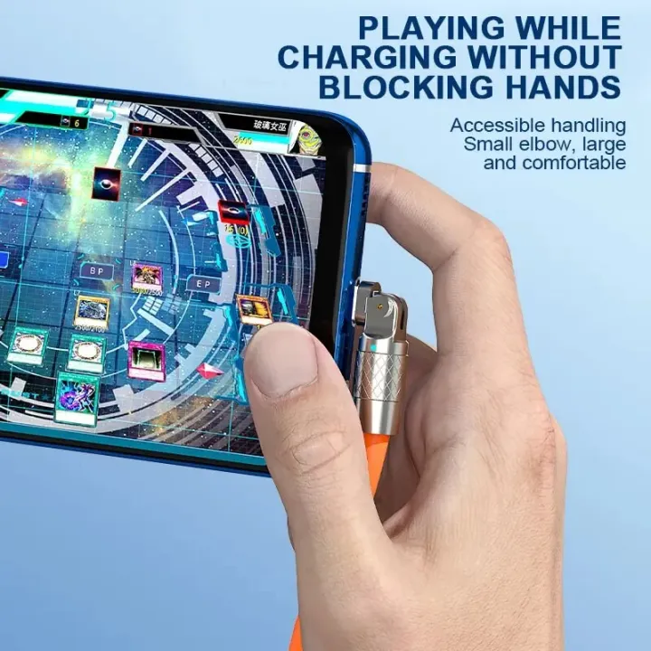 Type%20C%20Data%20Cable%20180%20Degree%20Swivel%20for%20Apple%20and%20Table%20Type-c%20Huawei%20Super%20Fast%20Charging%20Cell%20Phone%20Data%20Extension%20Silicone%20-%20Image%203
