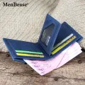 Menbense Classic Men's matte short capacious fashionable retro wallet for men.