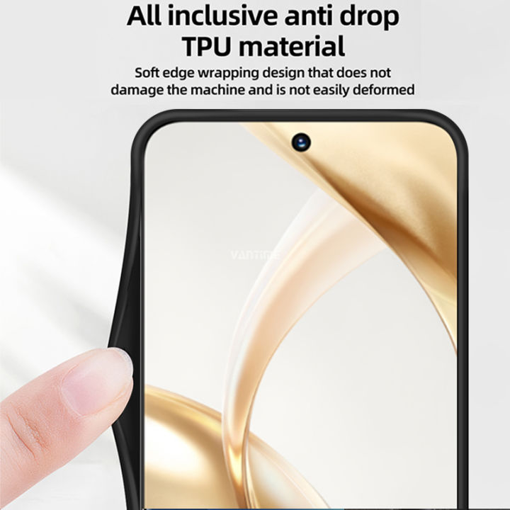 Vantime%20for%20Honor%20200%205G%20Case%20Modern%20PU%20Leather%20Matte%20Hard%20Back%20Case%20Compatible%20with%20Magnetic%20Holder%20-%20Image%205