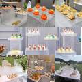 7Pcs Acrylic Display Stand, Food Riser for Buffet Table, Cake Shop Display Stand for Cake Catering ,. 