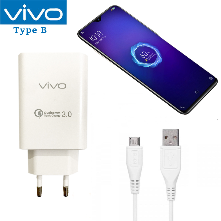 Vivo 18W Flash Charge 3.0 Charger Adapter With Type B Cable