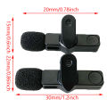 10Pcs Black Mic Protector Replacement Headset Foam Covers Windscreen Windshield Sponge Covers Microphone Cover for Meeting Mic.
