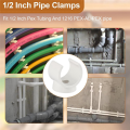 XHHDQES PEX Clips Pipe Clamp, 50Pcs 3/4 Inch Pipe Clamp for PVC Water Pipes and Tubing Hoses, Plastic U-Shaped Pipe Clamp Tools. 