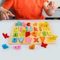 Wooden Small Alphabets Puzzle Plate 3D.
