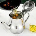 0.5 L Stainless Steel Oiler with Strainer Oil Filter Storage Oil Container.