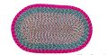 Oval Floor Mat Soft Premium Rugs Fast Absorbent - Paposh - mat.