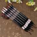Water Brush Pen Set 6pcs Chinese Calligraphy Color Piston Fill for Practicing On Water-WritingCloth. 