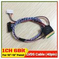 LVDS Cable 1ch 6bit I-PEX 20455-040E 40 Pins Pitch 0.5mm for 10.1 - 15.6 inchs 1366x768 Resolutions LED Backlight Panel 3.3V support T.V56.03 CV56XL-L DS-V59 S368L1.5 Android TV Board. 