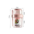 Hourser Double-layer portable Salad Cup with Fork multi-purpose fresh-keeping sub-packing box Weight Loss Salad Shaker Cup.
