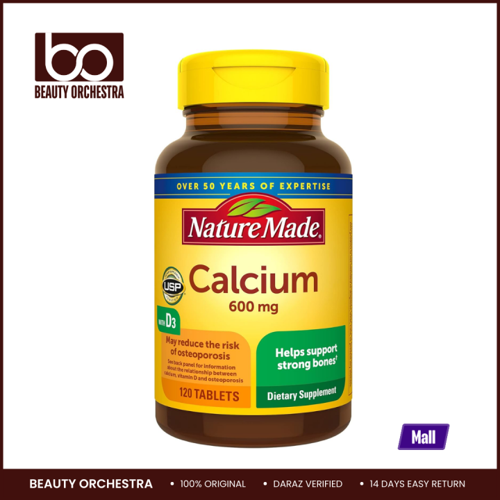 Nature Made Calcium 600 mg – 120 Tablets