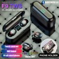 F9 Bluetooth Earphone V5.0 TWS Wireless Earphone LED Display Sports Wireless Headset With Microphone - Black - Bluetooth Headphone - Bluetooth Headphone - Air Buds - Tws - Bluetooth Headphone. 