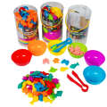 Preschool color counting classification cup early education cognitive toy Children's rainbow teddy bear Mathematics baby Montessori teaching aids. 
