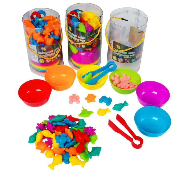 Preschool%20color%20counting%20classification%20cup%20early%20education%20cognitive%20toy%20Children's%20rainbow%20teddy%20bear%20Mathematics%20baby%20Montessori%20teaching%20aids%20-%20Image%205