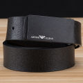 's Leather Belt Leather Smooth Buckle Belt Simple All-Match Business Youth Belt Men's Korean Style. 