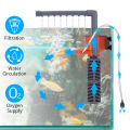 5W 3-in-1 Mini Filter Aquarium Fish Sponge Filter Supply Quiet Air Pump Filter for All Small Fish Tank. 