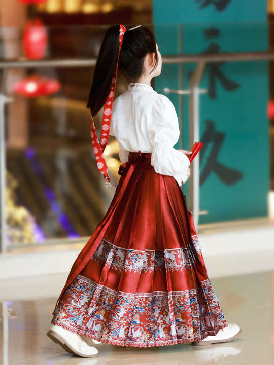 Ma%20Mian%20Skirt%20for%20Girls%20Spring%20and%20Autumn%20Children's%20Hanfu%202024%20New%20Set%20Summer%20Little%20Girl%20Chinese%20Style%20Antique%20-%20Image%203