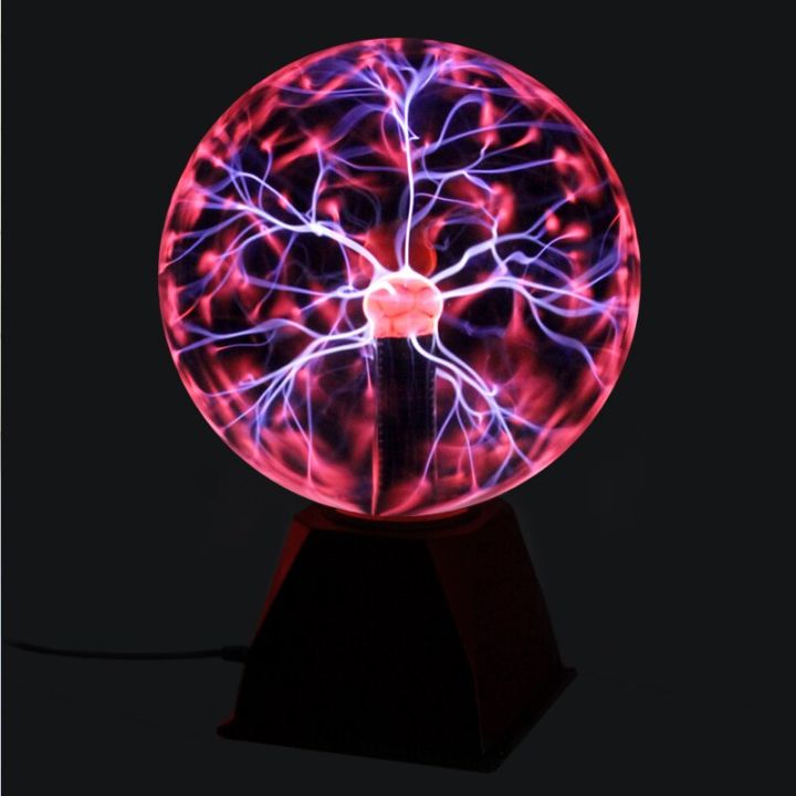 8%20Inch%20Plasma%20Ball%20Lamp%20Globe%20Static%20Night%20Light%20Magic%20Touch%20Sound%20Sensitive%20Glass%20Sphere%20Fun%20Toy%20Kids%20Plazma%20Desk%20Novelty%20Light%20-%20Image%202