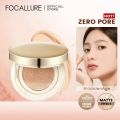 FOCALLURE Air Cushion Poreless BB Cream Waterproof Long Lasting Brighten Face Concealer Matte Foundation Cosmetics With Puff. 