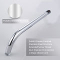 Chrome Polished Stainless Steel L-Shaped Shower Arm Extension for Rainfall Shower Head - 12 inch Length. 