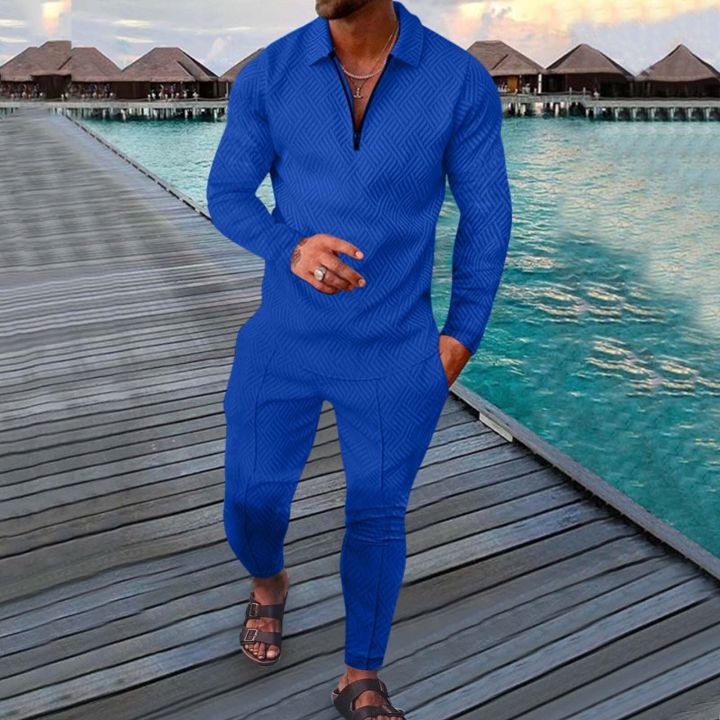 Men's%20Polo%20Suit%20Fashion%20Men%20Casual%20Set%20Autumn%20Solid%20Color%20V-neck%20Zipper%20Long%20Sleeve%20POLO%20Shirt+Pockets%20Pants%20Two%20Pieces%20Set%20Men%20-%20Image%205