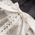 Satin Glossy Surface # Candy Color Cute Hollow Bow Sexy Sheath Bulky Underpants Low Waist Women's Underwear.