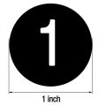 20Pcs 1 to 50 Number Stickers Consecutive Number Stickers 1Inch Self-Adhesive Decal for Inventory Storage Classification.