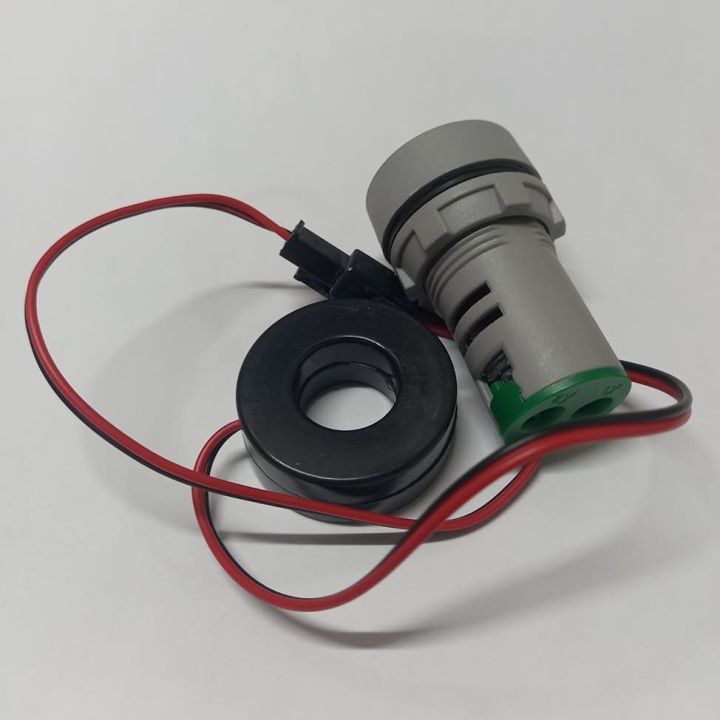 AMP%20Meter%2022mm%20100A%20Digital%20Ampere%20Meter%20Panel%20Mount%2022mm%20Round%20Panel%20Ampere%20Meter%20AC%2001-100A%20LED%20Digital%20Amp%20Meter%20Indicator%20Light%20With%20Current%20Transformer%20CT%20Cables%20-%20Image%203