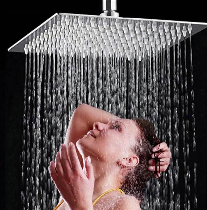 6"%20Stainless%20Steel%20Square%20Rain%20Shower%20Head%20Ultra%20Thin%20/%206"%20Rain%20Shower%20For%20Bathroom%20-%20Image%202