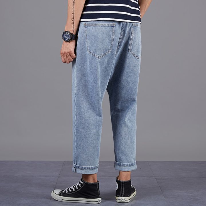 Men's%20Baggy%20Jeans%20Oversized%2042%2046%2048%20Hip%20Hop%20Ankle%20Lenght%20Pants%20Jeans%20New%20Autumn%20Stretch%20Waist%20Men's%20Denim%20Wide%20Leg%20Pants%20-%20Image%206