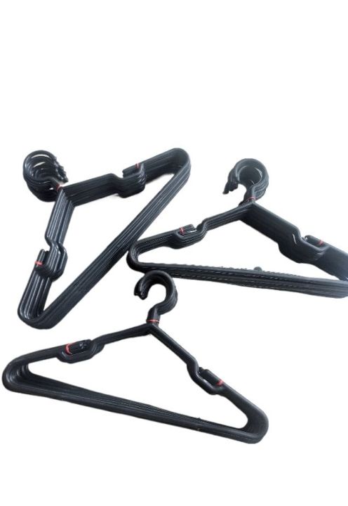 New%20plastic%20hanger%2012%20pcs%20-%20Black%20-%20cloth%20hanger%20-%20Image%209