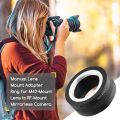 Manual lens transfer to Canon EOS R eries mirrorless machine. 