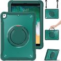 For iPad Air / Air 2 / 9.7 2018 / 2017 Heavy Duty Hybrid Tablet Case with Handle & Strap.