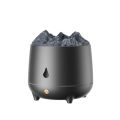 Flame humidifier 400ml ultrasonic fog volume aromatherapy machine essential oil mist eliminator with 2-color lamp.
