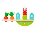 Wooden Zoo Animal Stacking Toys Wood Animal Figures Blocks Toddlers Kids.