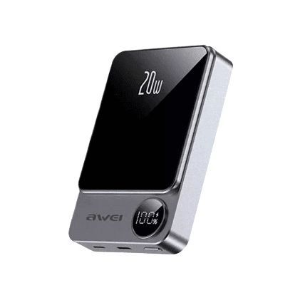 Awei P39K 10000mAh Magsafe Wireless Powerbank 20W PD Fast Charging Magnetic Power Bank