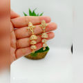 Golden Earring For women And Girls Make By Gold Plate With Diamond Cut Stone,Gold Plate Exclusive Earings For Women,Trendy design & Unique Model 2021.Jumka,Ear Ring,Nose pin,J0023 - Ear Ring - Ear Ring.
