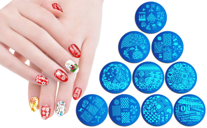Nail Art Stamping Plate - Small Round - JQ Series
