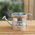 Retro Style Iron , Planter Pots Plant Kettle Flower Arrangement Mini Plant Pot Holder Vintage Style Flower Pot for Party Desktop. 