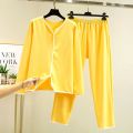 New Double-Sided Dralon Fleece-Lined Loungewear Pullover Thin Velvet Pajamas Suit Women's Winter Large Size Long Sleeve T Shirt Pajama Pants.