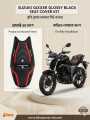 Gixxer monotone black colour premium modified seat cover. 