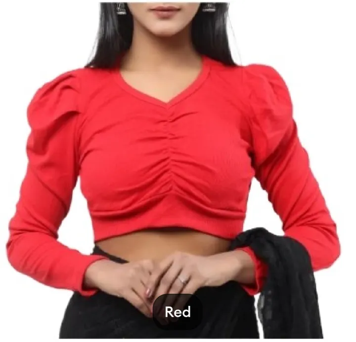Cotton%20Half%20Body%20long%20Sleeve%20Crop%20Tops%20Blouse%20for%20Women%20-%20Image%208