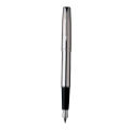 Parker Frontier Stainless Steel Fountain Pen With Stainless Steel Trim. 