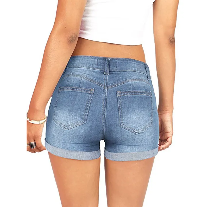 2024%20Fashion%20Loose%20Hole%20Jeans%20Shorts%20With%20Pockets%20Cool%20Women%20Street%20Denim%20Booty%20Shorts%20New%20Summer%20Women's%20Denim%20Shorts%20Casual%20-%20Image%204