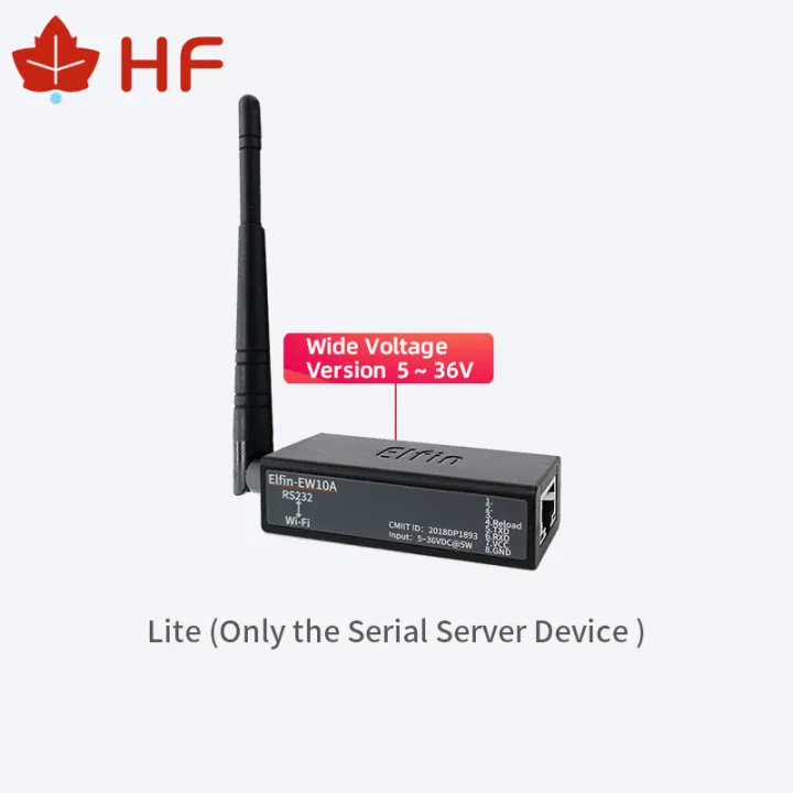 Smallest Elfin-EW10A-0 Wireless Networking Devices Modbus TPC IP Function RJ45 RS232 to WIFI Serial Server