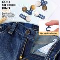 Pants Button Extender, Detachable 12Pcs Soft Silicone Ring Pants Extender Button for Trousers.