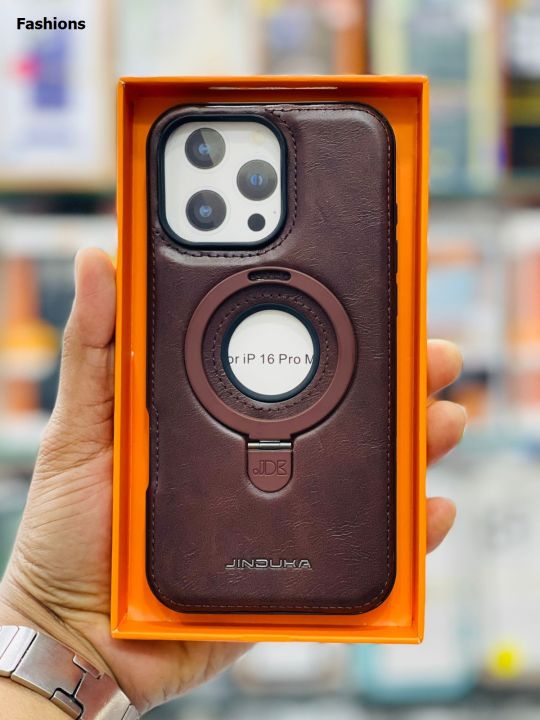 Vintage-Style PU Leather Magnetic Phone Case With Magsafe Wireless - View #10