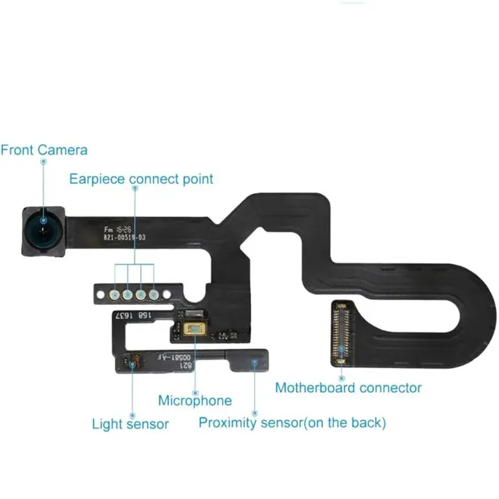 Front%20Camera%20With%20Sensor%20Flex%20Cable%20For%20iPhone%207%208%20Plus%20Ear%20Speaker%20And%20Waterproof%20Tape%20-%20Image%203