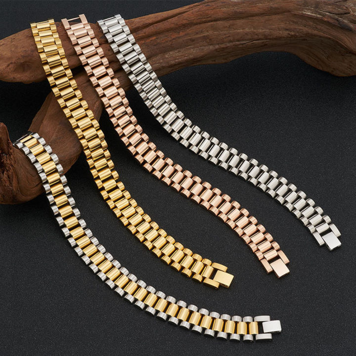 Luxury%20Designer%20Jewelry%20Men%20Bracelets%2015mm%20Stainless%20Steel%20Watch%20Strap%20Mens%20Bracelet%20Gold%20Titanium%20Steel%20Bracelet%20Wholesale%20Gift%20-%20Image%206